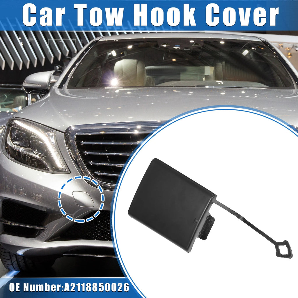 Front Tow Hook Eye Hole Cover Cap Replacement for Mercedes-Benz E500 (2014–2016)