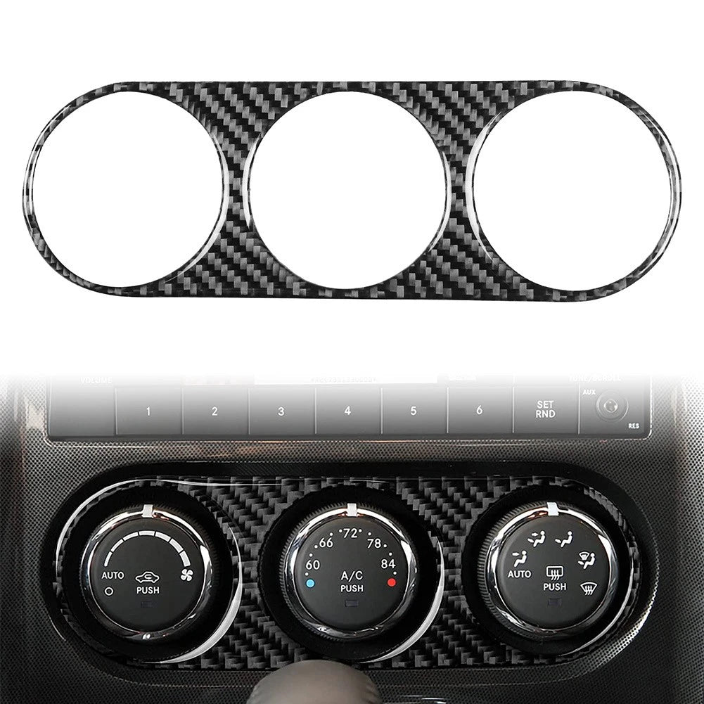 Carbon Fiber Air Conditioning Panel Cover for Dodge Challenger (2008–2014)
