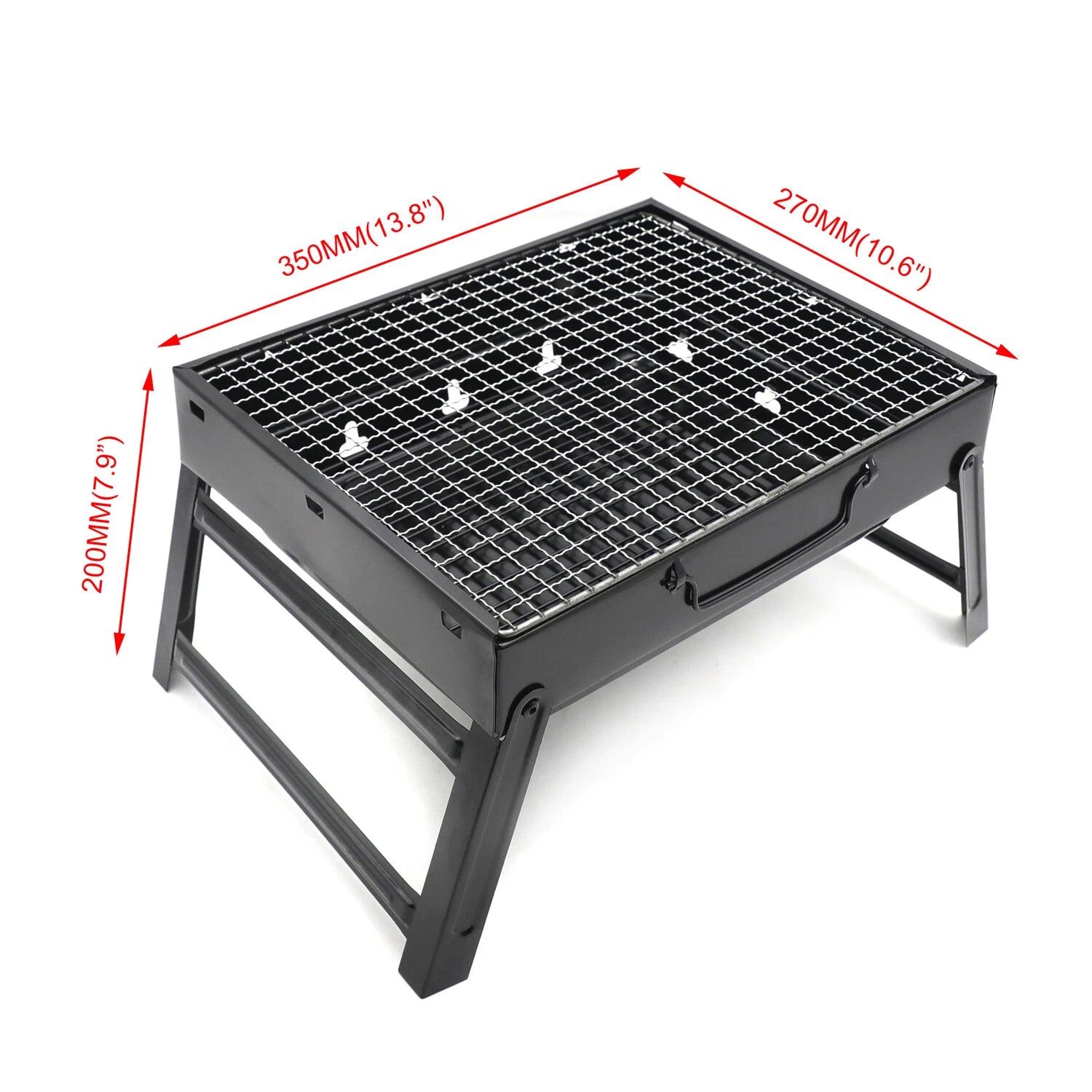 Foldable Compact Charcoal BBQ Grill for Camping (US)