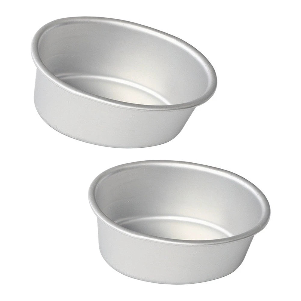 2X Aluminum Alloy Oval Cheesecake Mold for Baking