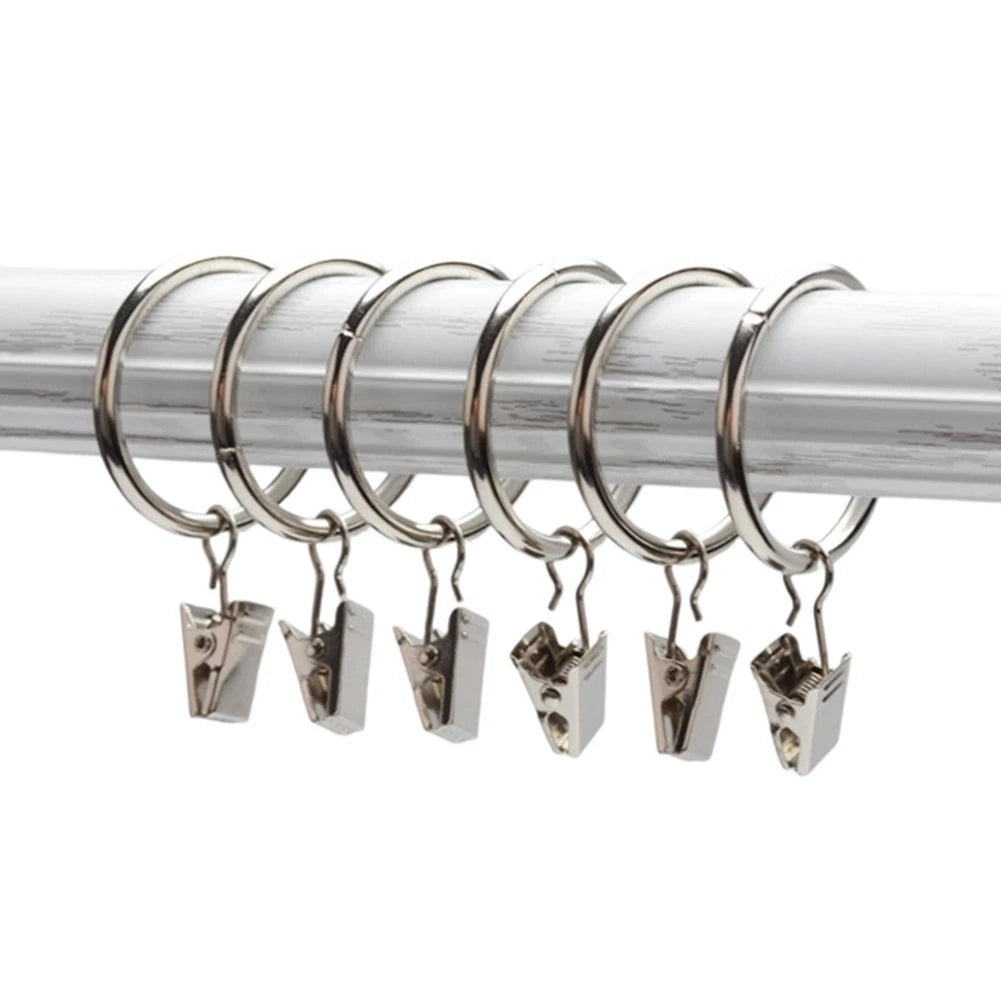 15 pcs Metal Drapery Ring Clips 1.5" Inner Diameter for Multi Purpose Use