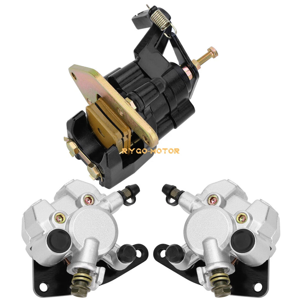 Front & Rear Brake Calipers w/Pads for Yamaha YFZ350 Banshee 350 (1990–2001)