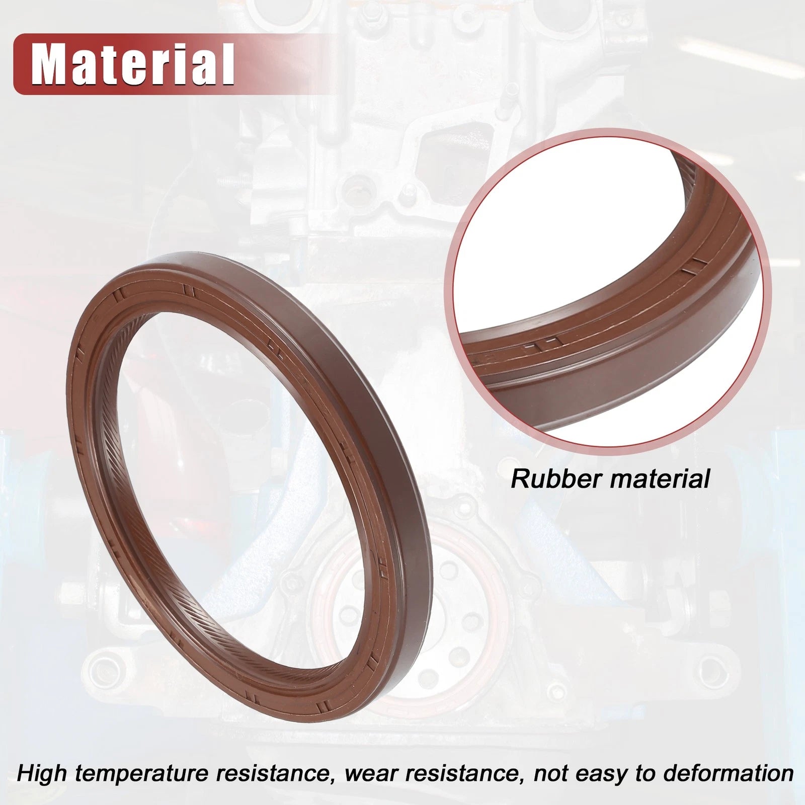 2pc Engine Crankshaft Oil Seal Replacement for Honda Pilot (2005–2012)