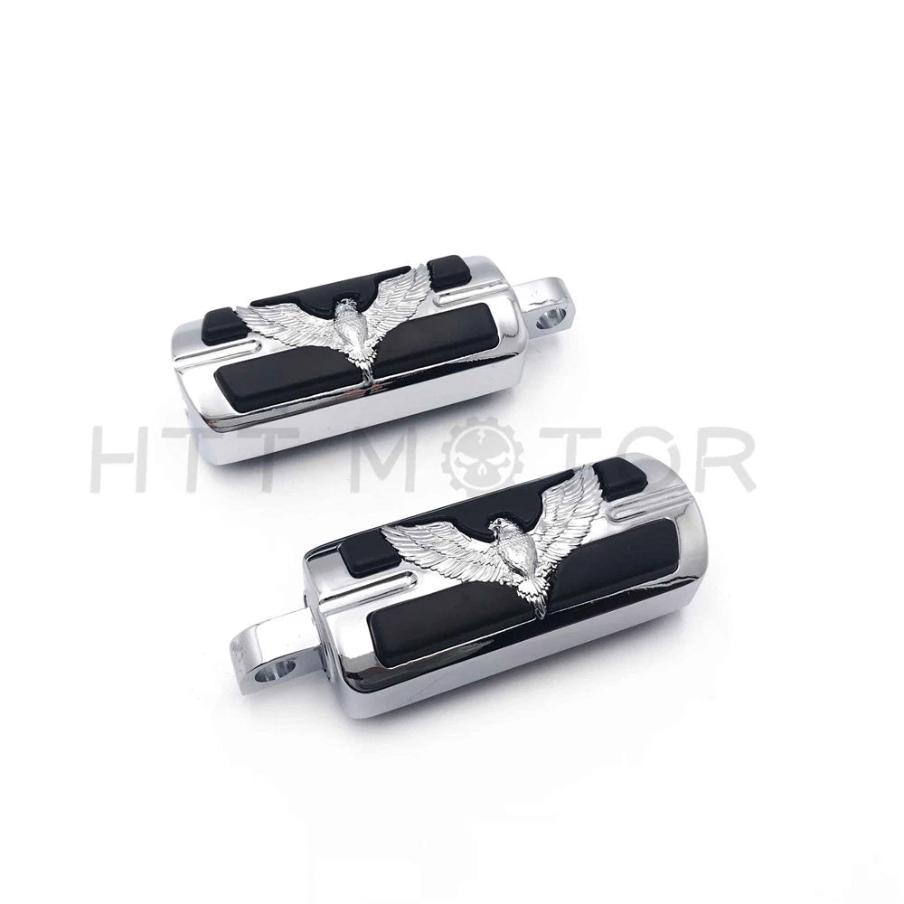 Chrome Eagle Foot Peg for Harley Wide Glide, Street Glide, V Rod (Most Models)