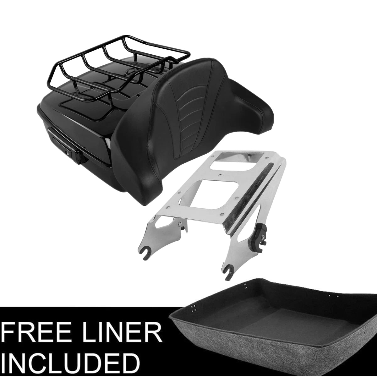 Backrest Pad for Harley Touring Road Glide King (2009–2013)