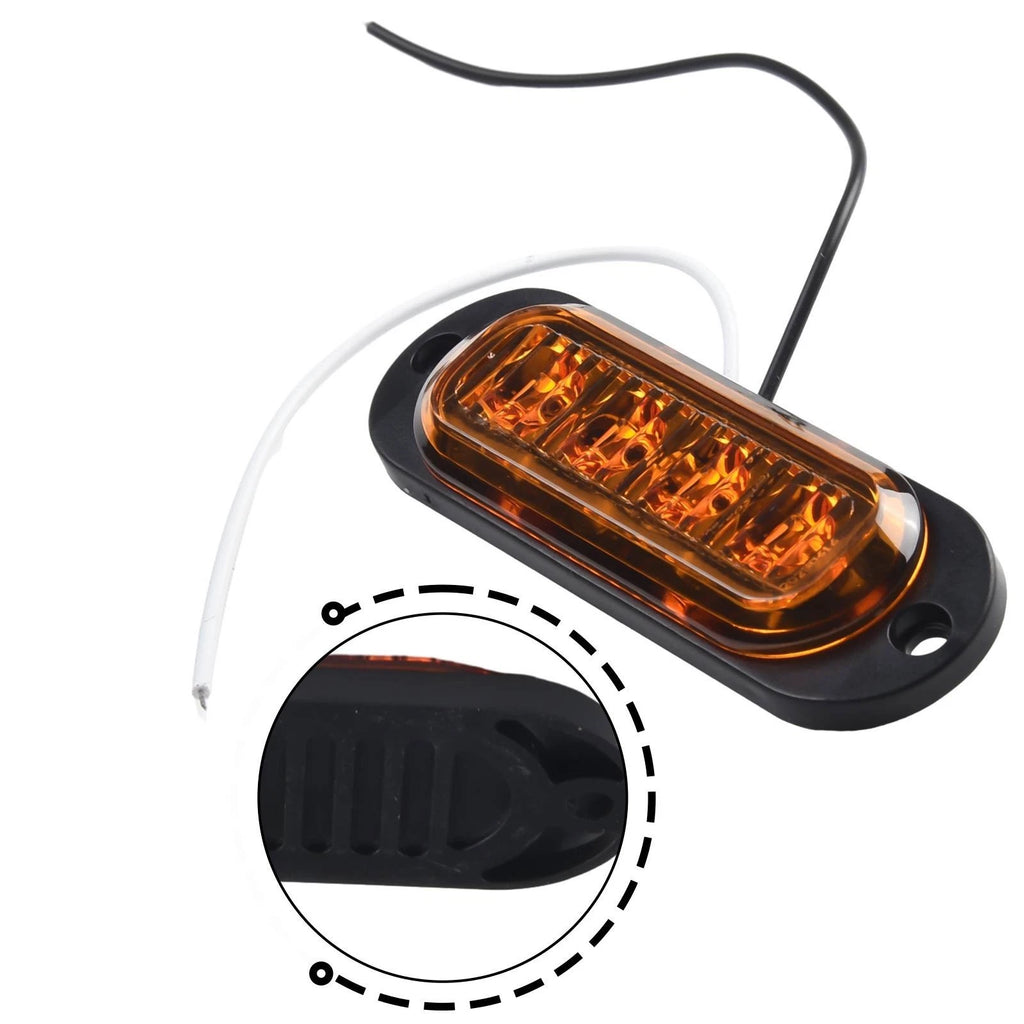 2X LED Side Marker Lights for Trailer Truck (12V)