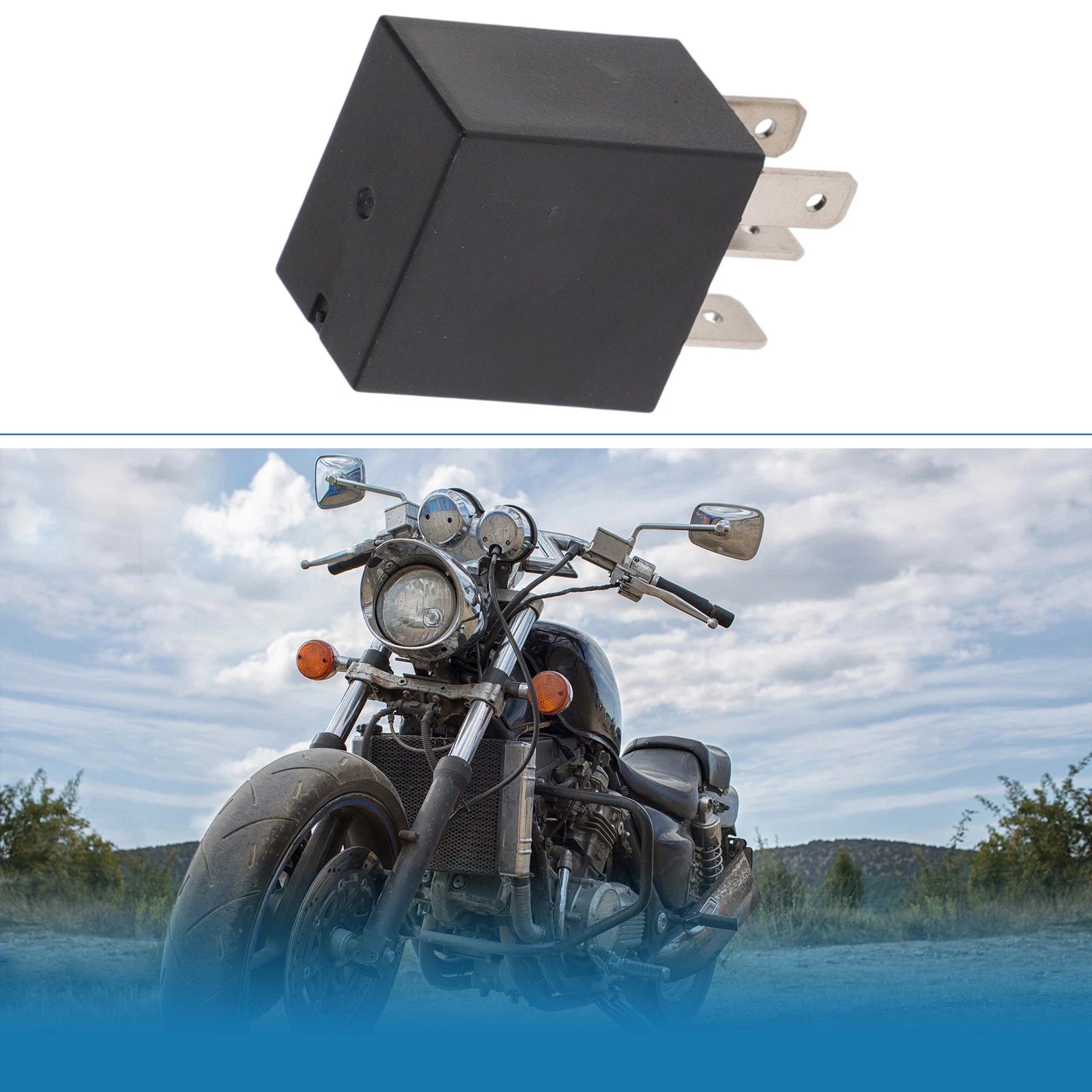 1 Pc 30A 4-Pin Waterproof Auto Relay for Universal Applications (24V)
