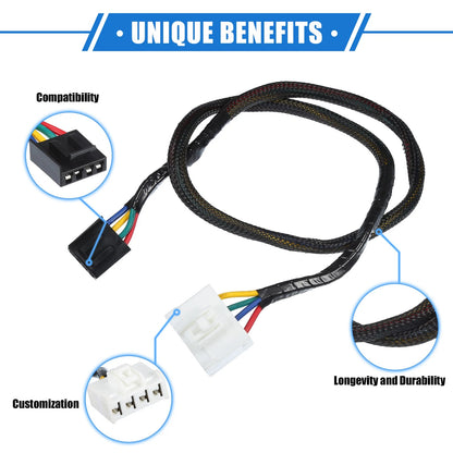 Trailer Towing Wiring Harness Set for Dodge Ram 1500 (2014–2009)