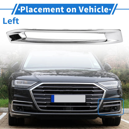 Front Left Fog Light Grill for Mercedes-Benz X166 GL (2013–2019) No.1668851774 Silver Tone