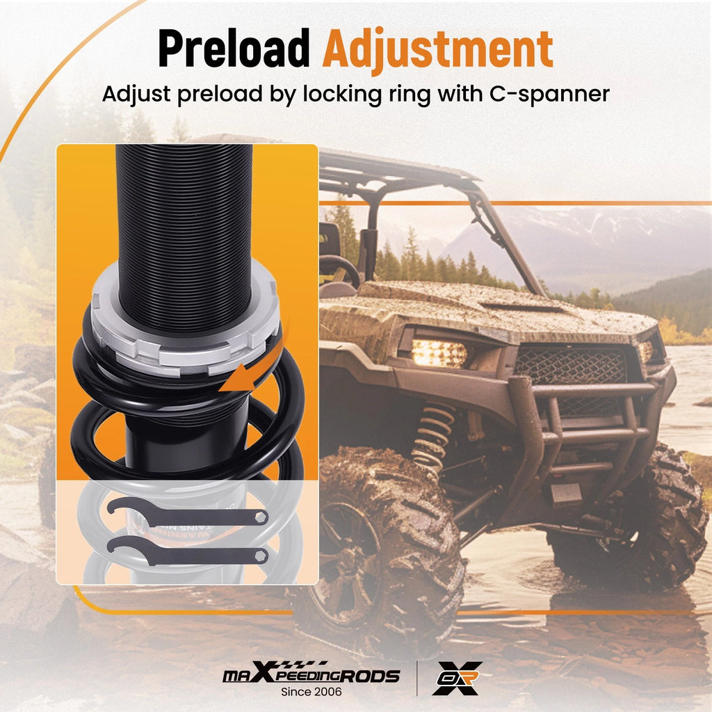 2X Rear Coil-Over Shocks for Can-Am Commander 800 (2011–2020)