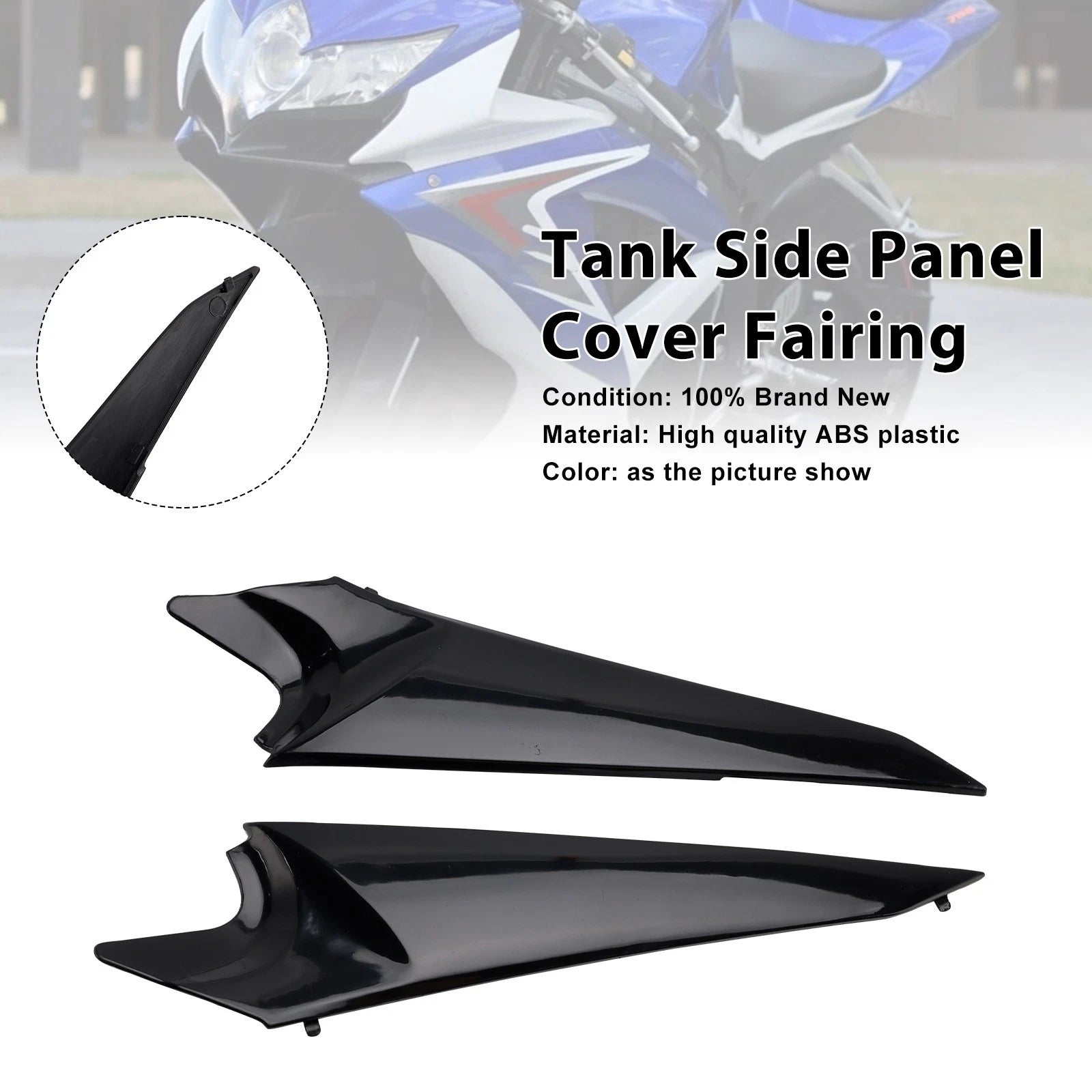 Tank Side Cover Panel Fairing for Suzuki GSXR600 GSXR750 (2008–2010)