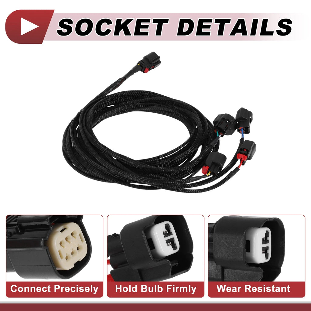 Headlight Light Socket Wiring for Dodge Challenger (No. 68259674AA)
