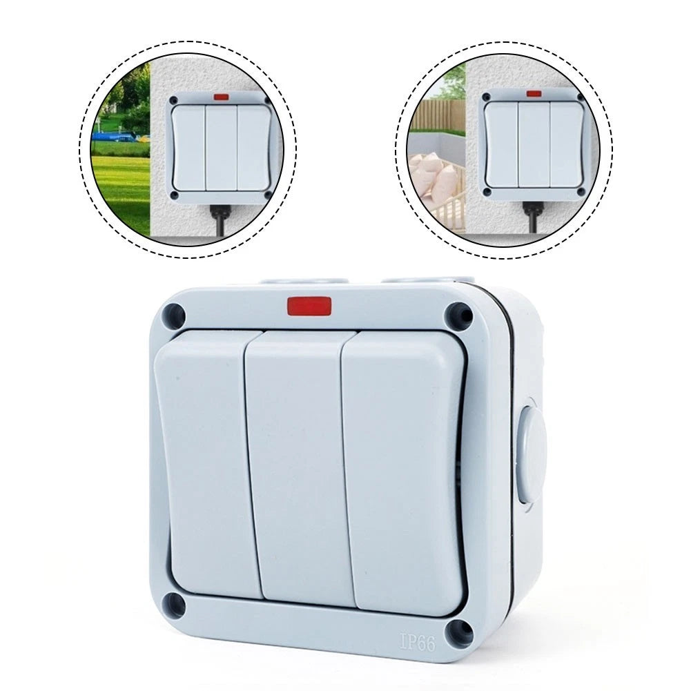 Outdoor Switch for Garden and Terrace (IP66 Waterproof)