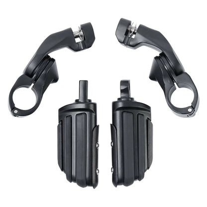 1-1/4" Highway Footpegs for Harley Sportster - Matte Black