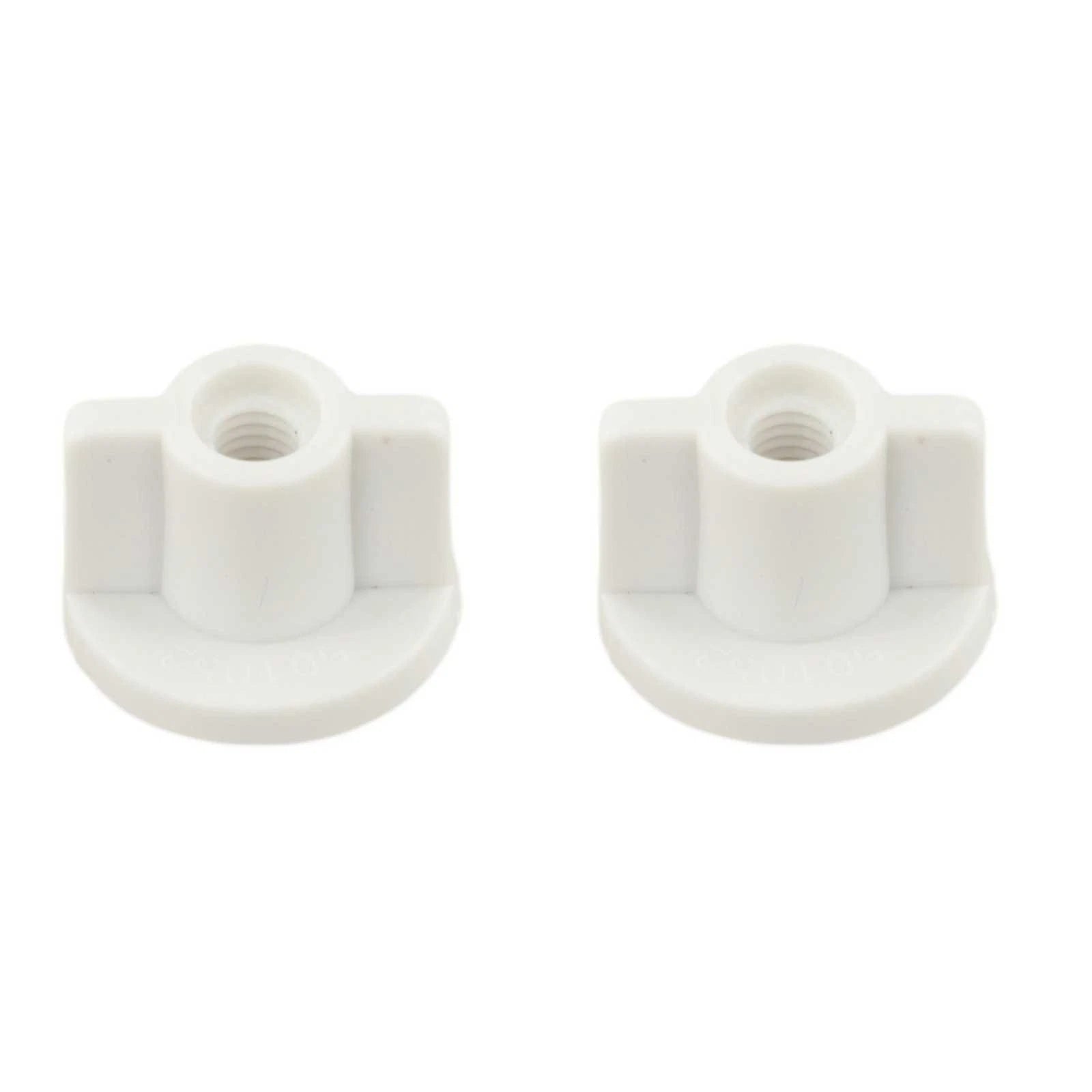 Set of 4 Rear Nut Fixed Replacement for 6mm Screws (White)