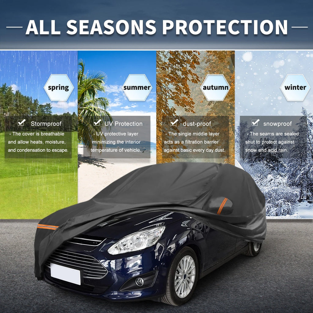 Waterproof Car Cover for Ford C-Max (2003–2019) with Zipper
