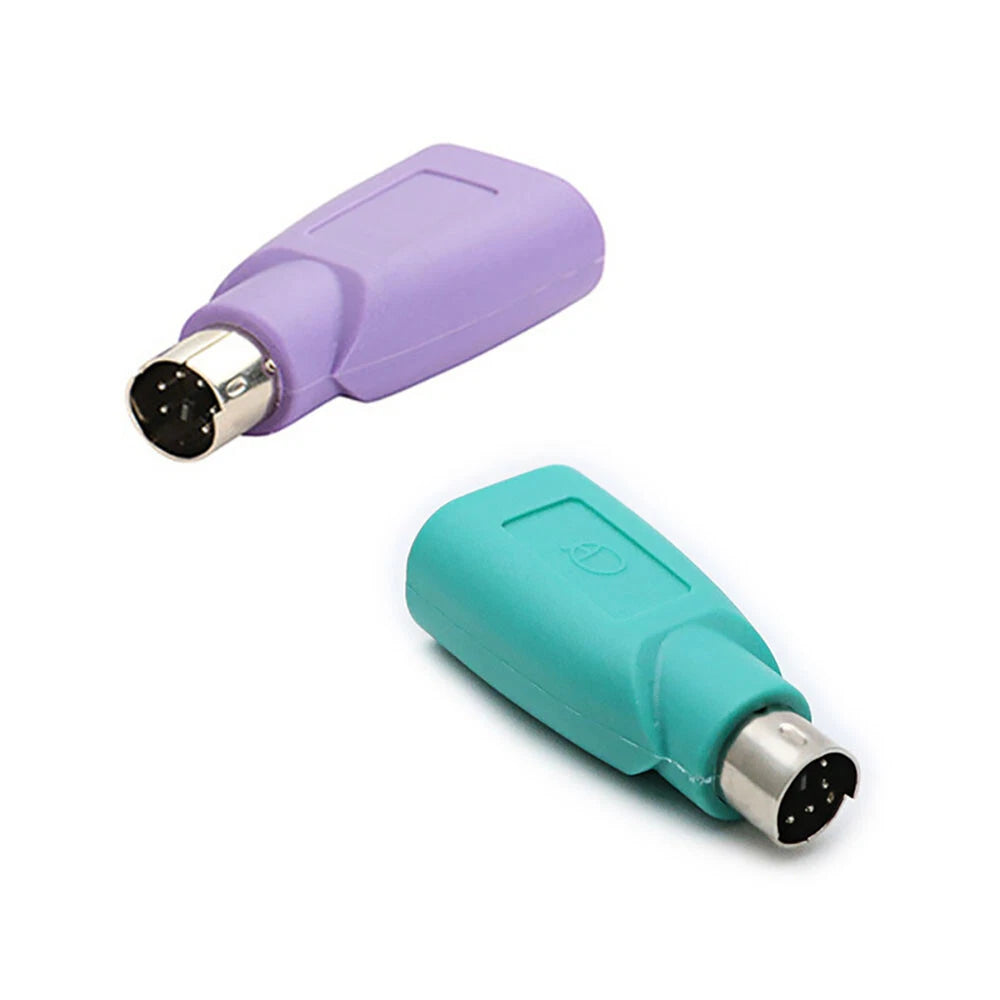 PS/2 to USB Adapter Converter for Computer Keyboard & Mouse Combo