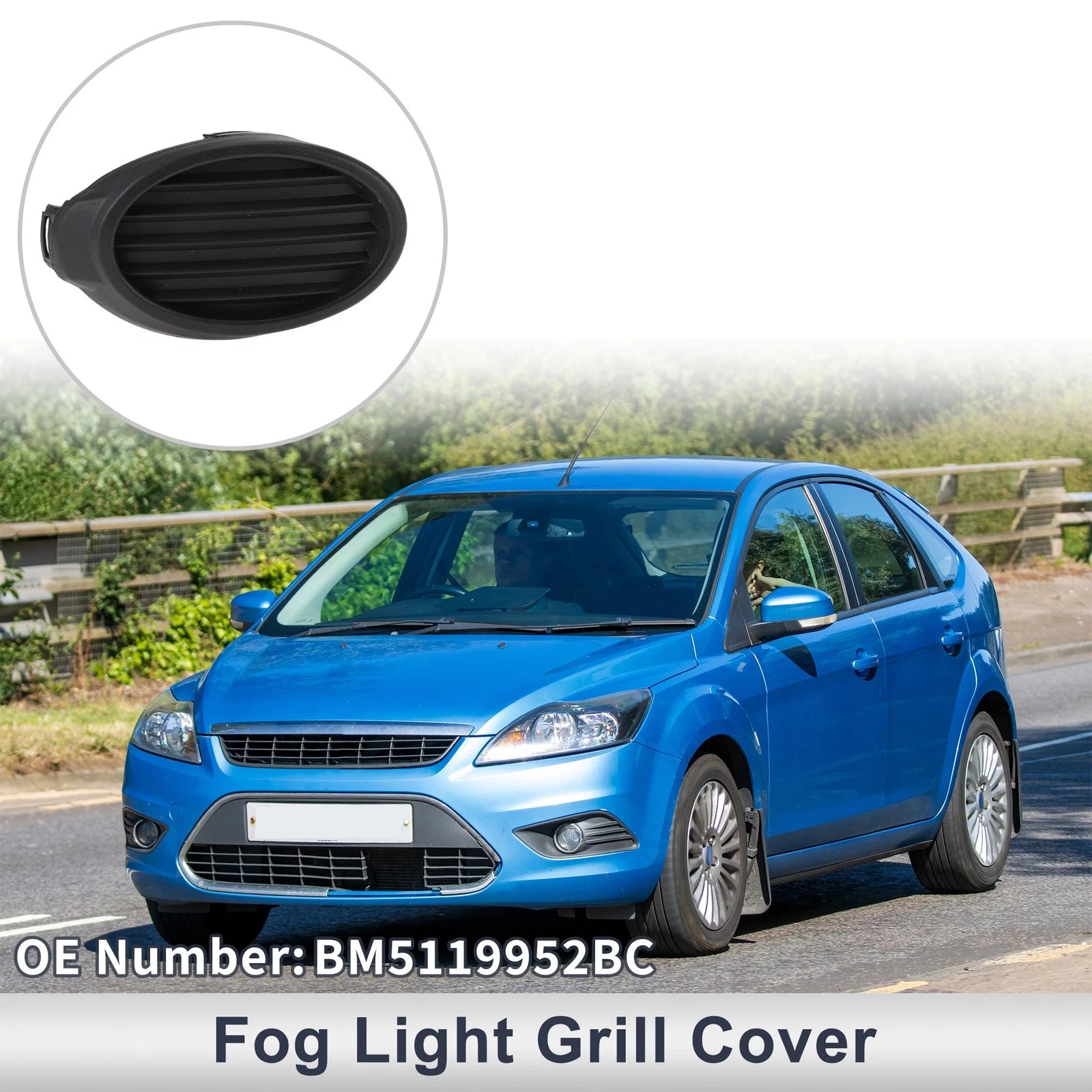 Front Right Fog Light Grill Replacement for Ford Focus (2012–2014)