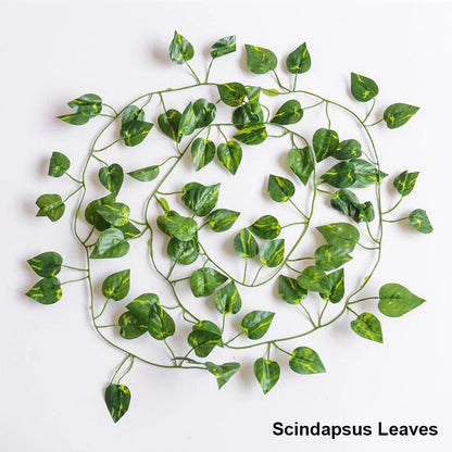 2X Artificial Ivy Vine Garland Hanging Leaf Decoration
