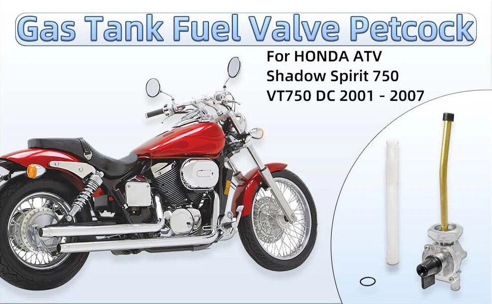 Fuel Valve Petcock for Honda VT750DC (2001–2007) 16950-MCR-A03