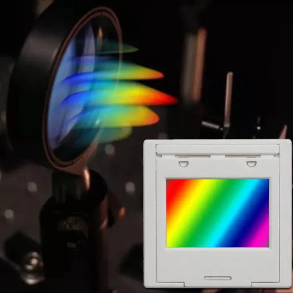 Diffraction Grating Teaching Aid 50x50mm 2mm Thickness Optical Frame