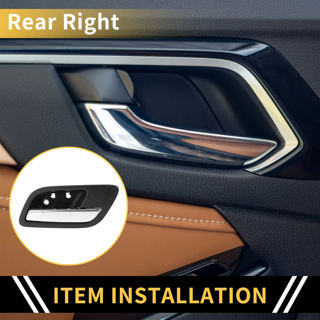 Rear Right Interior Door Handle Replacement for Chevrolet Silverado 2500 HD (2011–2019)