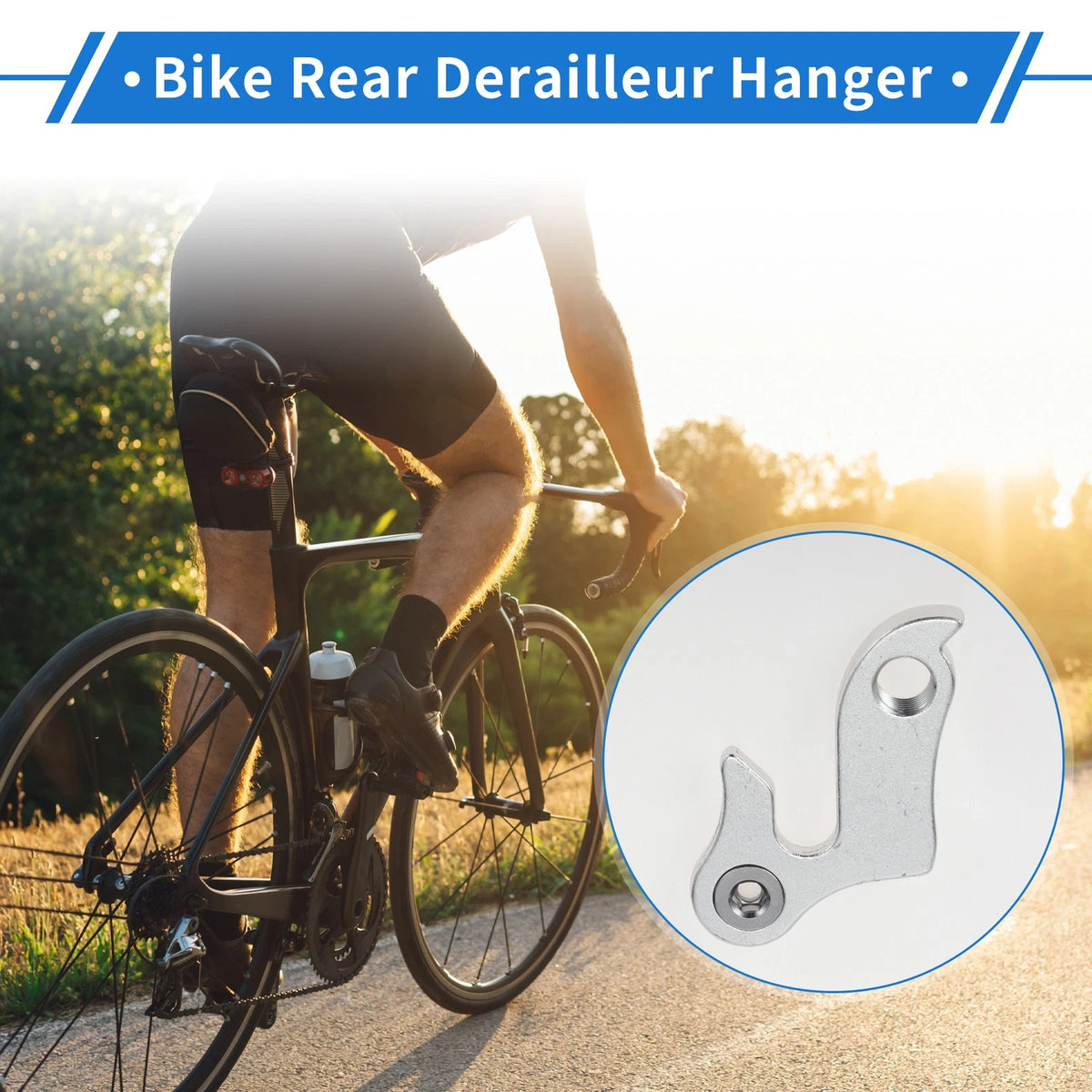 Rear Derailleur Hanger Aluminium Alloy for Bike Tail Hook Type 1 (2.40x1.65)