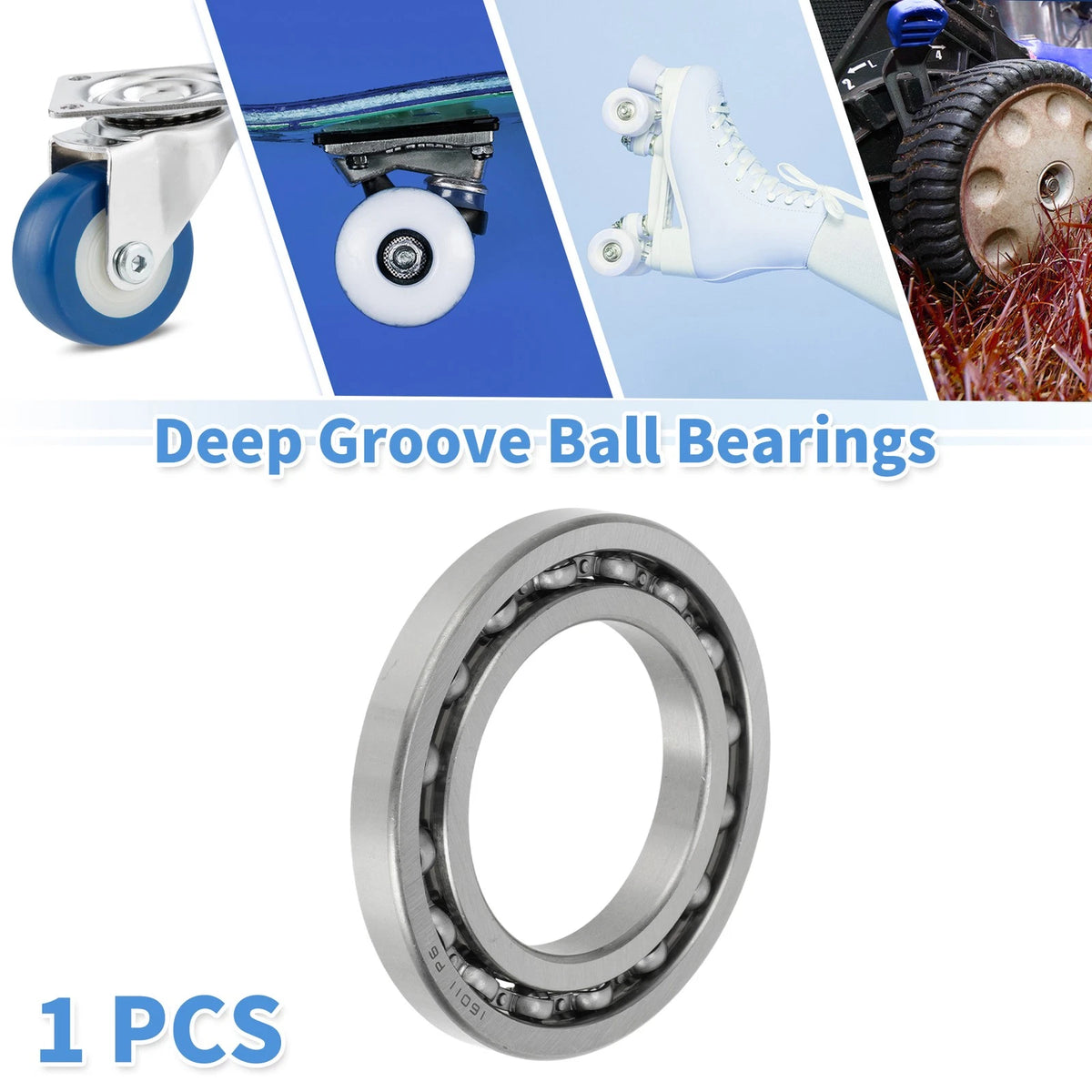 Deep Groove Ball Bearing 55x90x11mm for Scooter Skateboard (1 Pc)