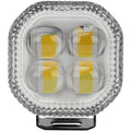 LED Headlight for Motorcycle with Four Leaf Clover RGB Color Changing Ring Spot