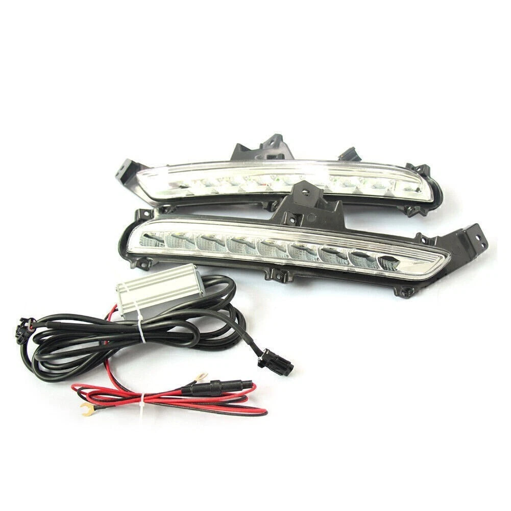 2X LED Daytime Running Lights for KIA K2 (2015–2016) DRL Pure White