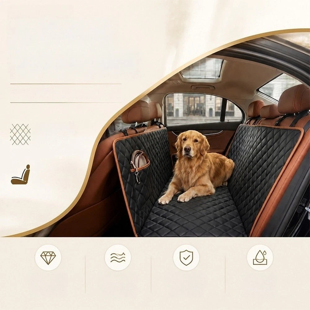 Waterproof Pet Pad for Car Seat 136x135cm Three Layer Cotton