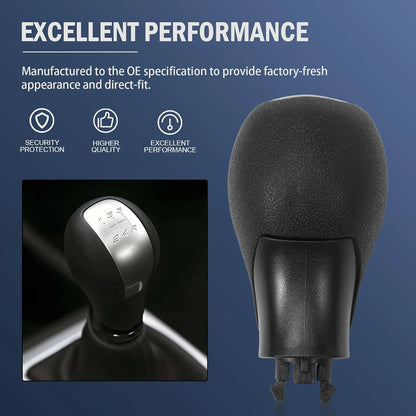Gear Shift Knob for Honda Civic (2012–2015) Black Gray Silver Top
