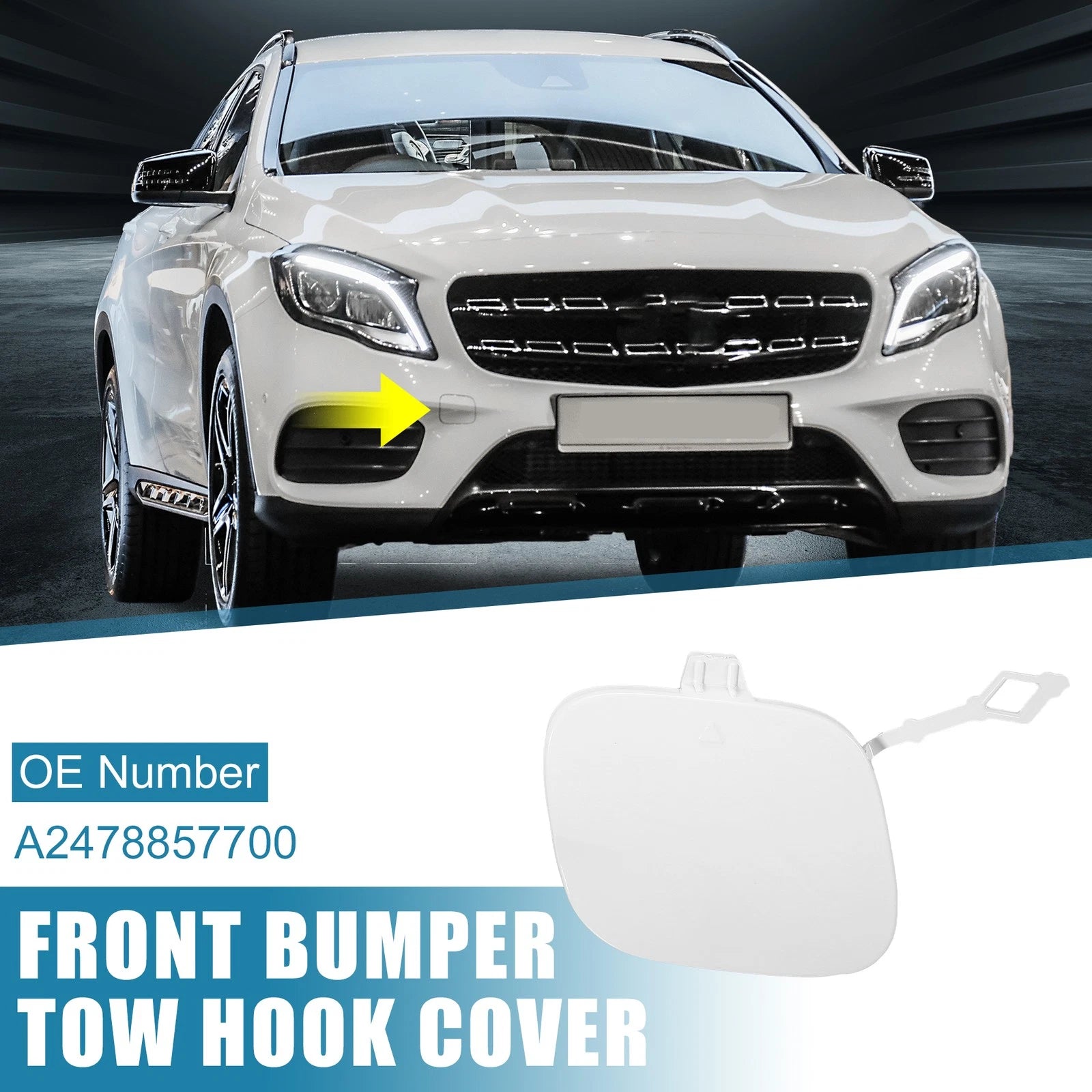 Tow Hook Cover Front Right Replacement for Mercedes-Benz GLB250 (2020–2022)