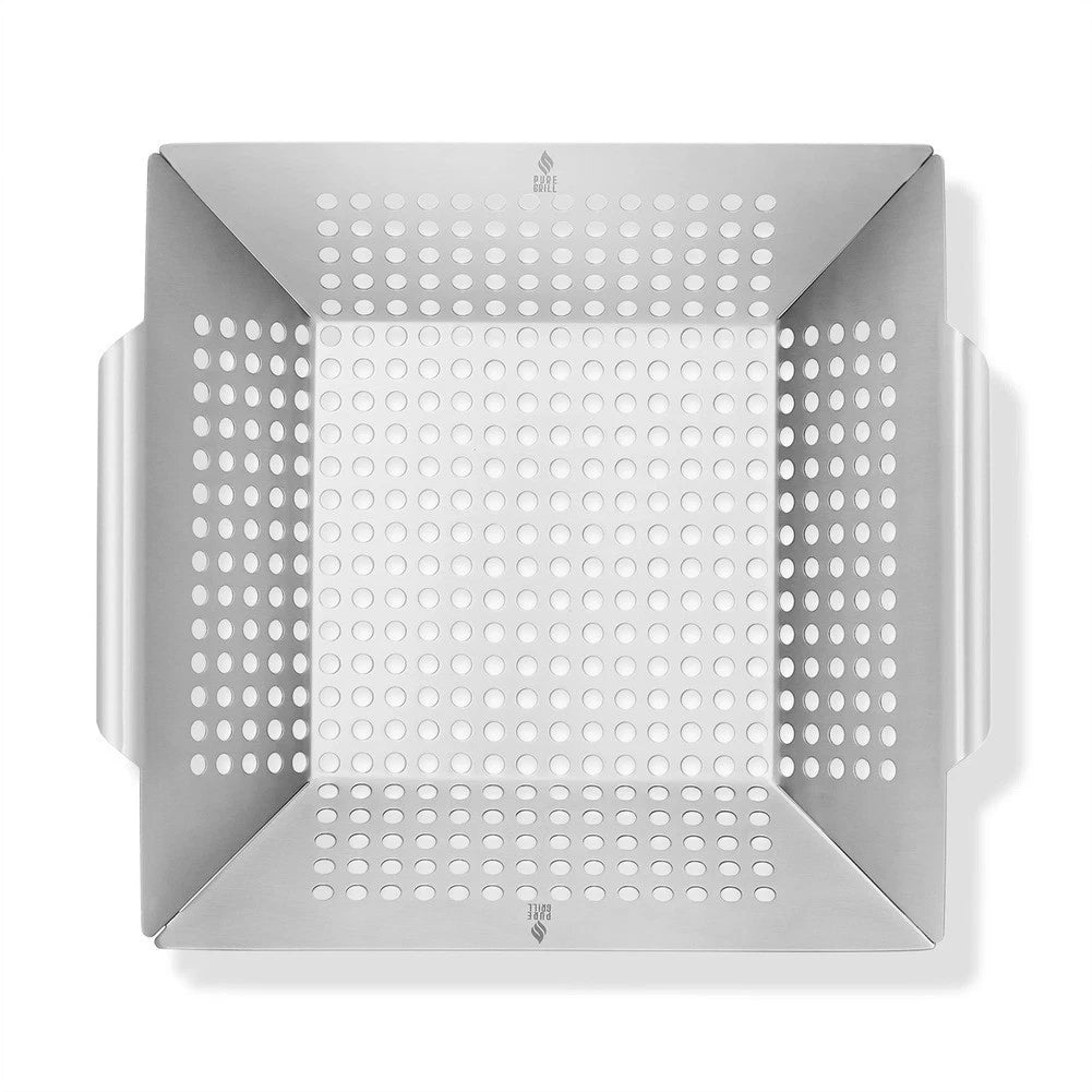 Stainless Steel Vegetable Grill Basket for Barbecue Cooking