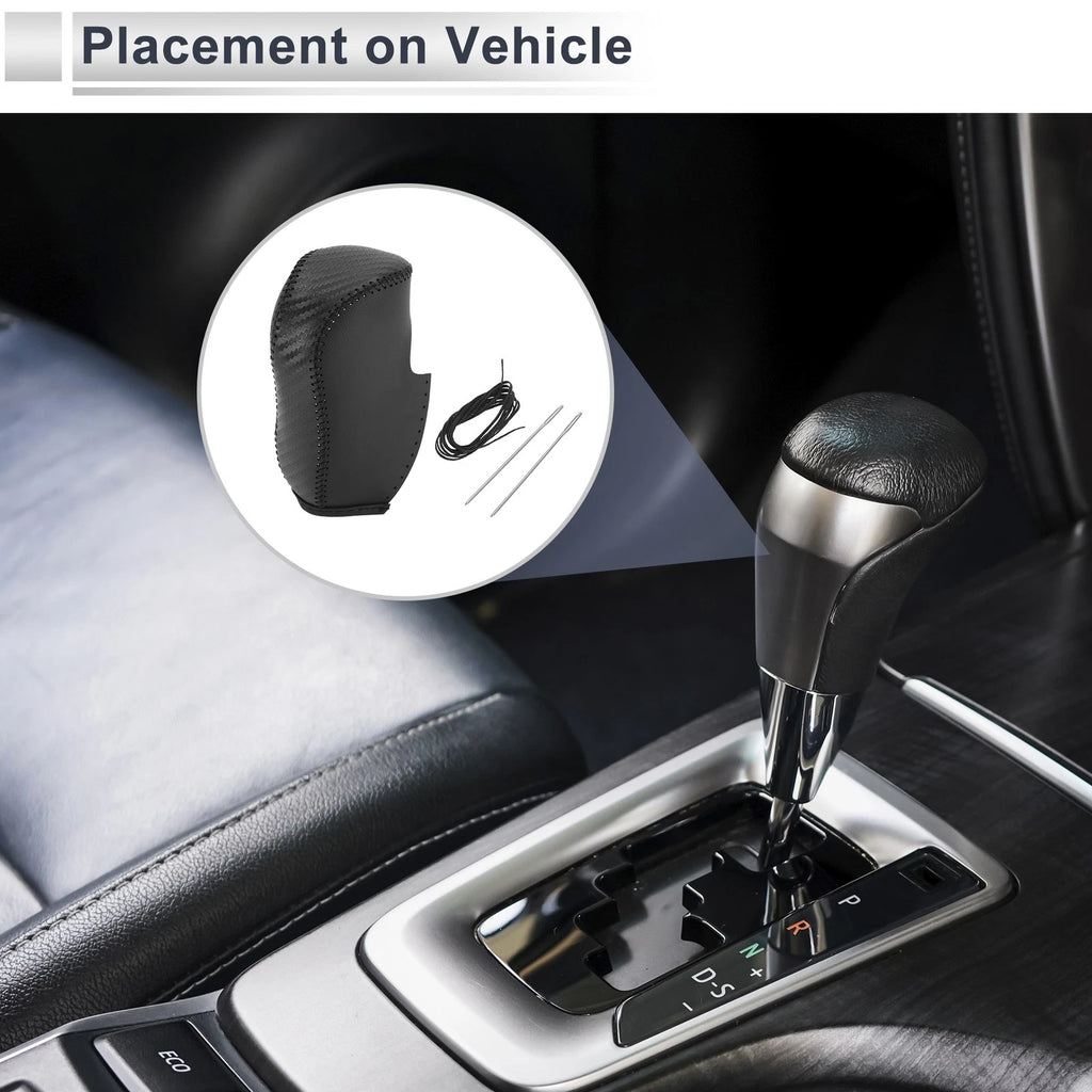 Gear Shift Knob Cover Faux Leather Replacement for Honda Civic (2012–2014)