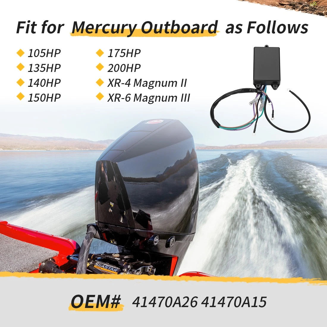 Oil Warning Module 41470A26 for Mercury Mariner XR6 (1996–2006)