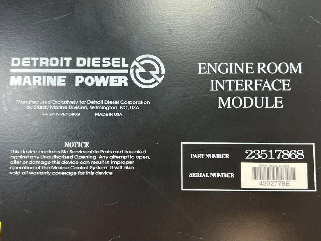 Detroit Diesel Marine Engine Room Interface Module 23517868