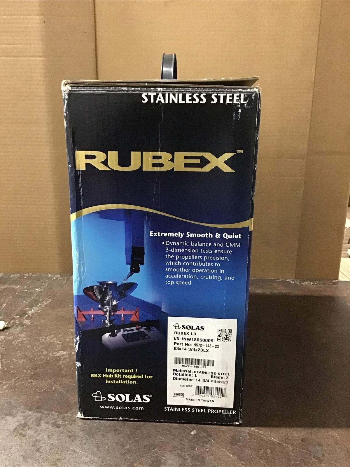 Solas 9572-148-23 Rubex L3 Propeller 14-3/4 x 23P for Counter Rotation