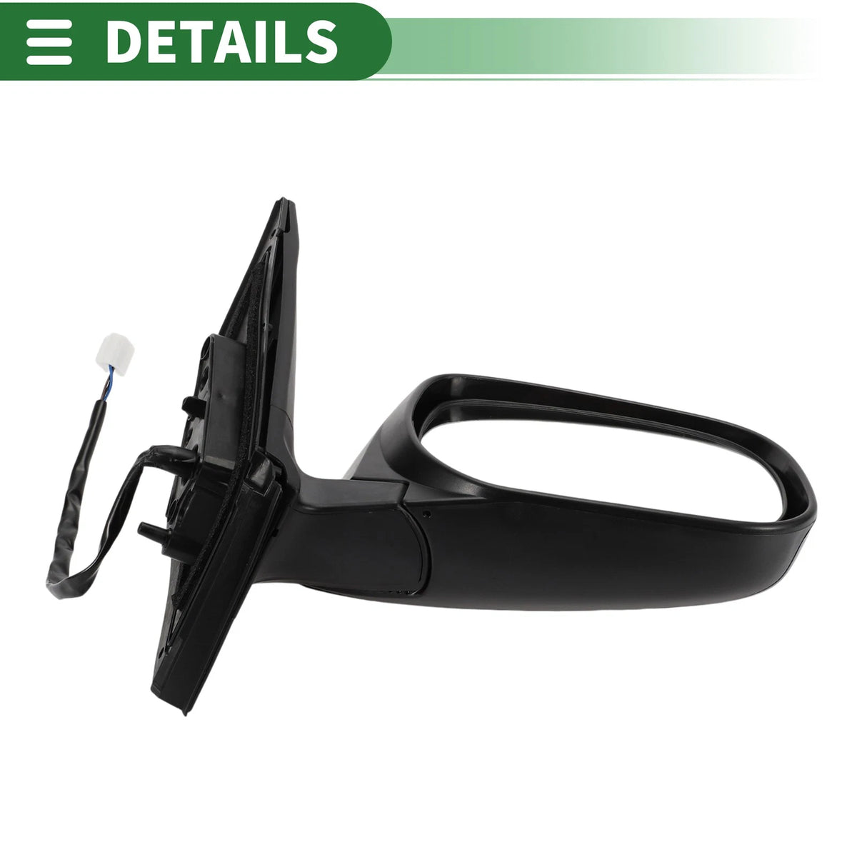 Right Side Door Mirror for Toyota RAV4 (2019–2023) Manual Folding Gloss Black
