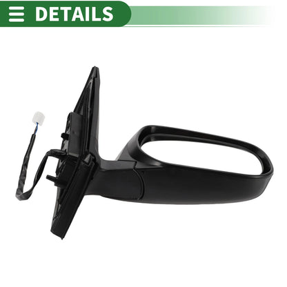 Right Side Door Mirror for Toyota RAV4 (2019–2023) Manual Folding Gloss Black