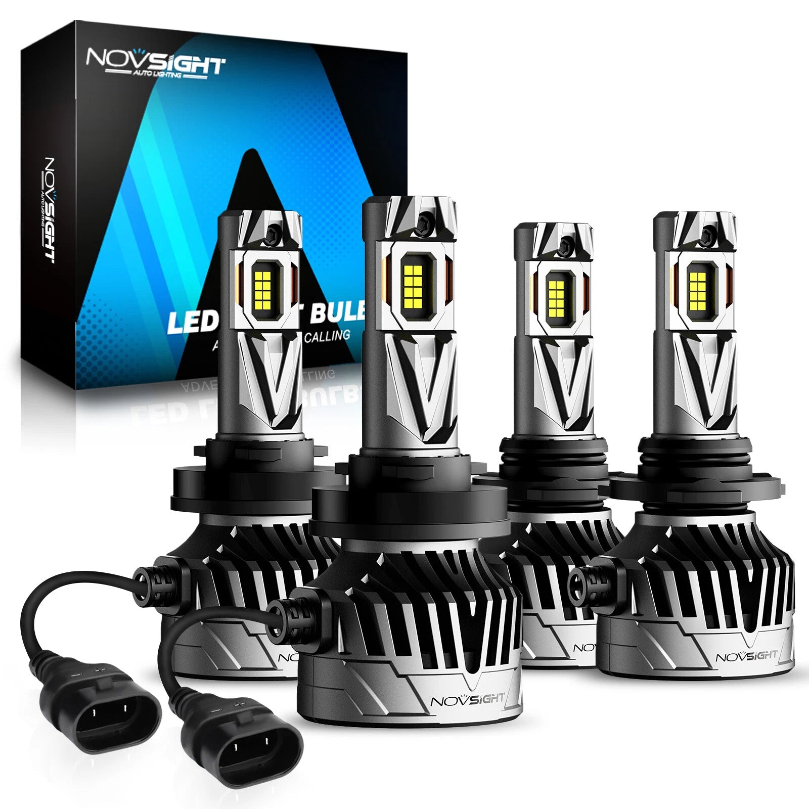 4X LED Headlight Bulbs for 6500K Super Bright White