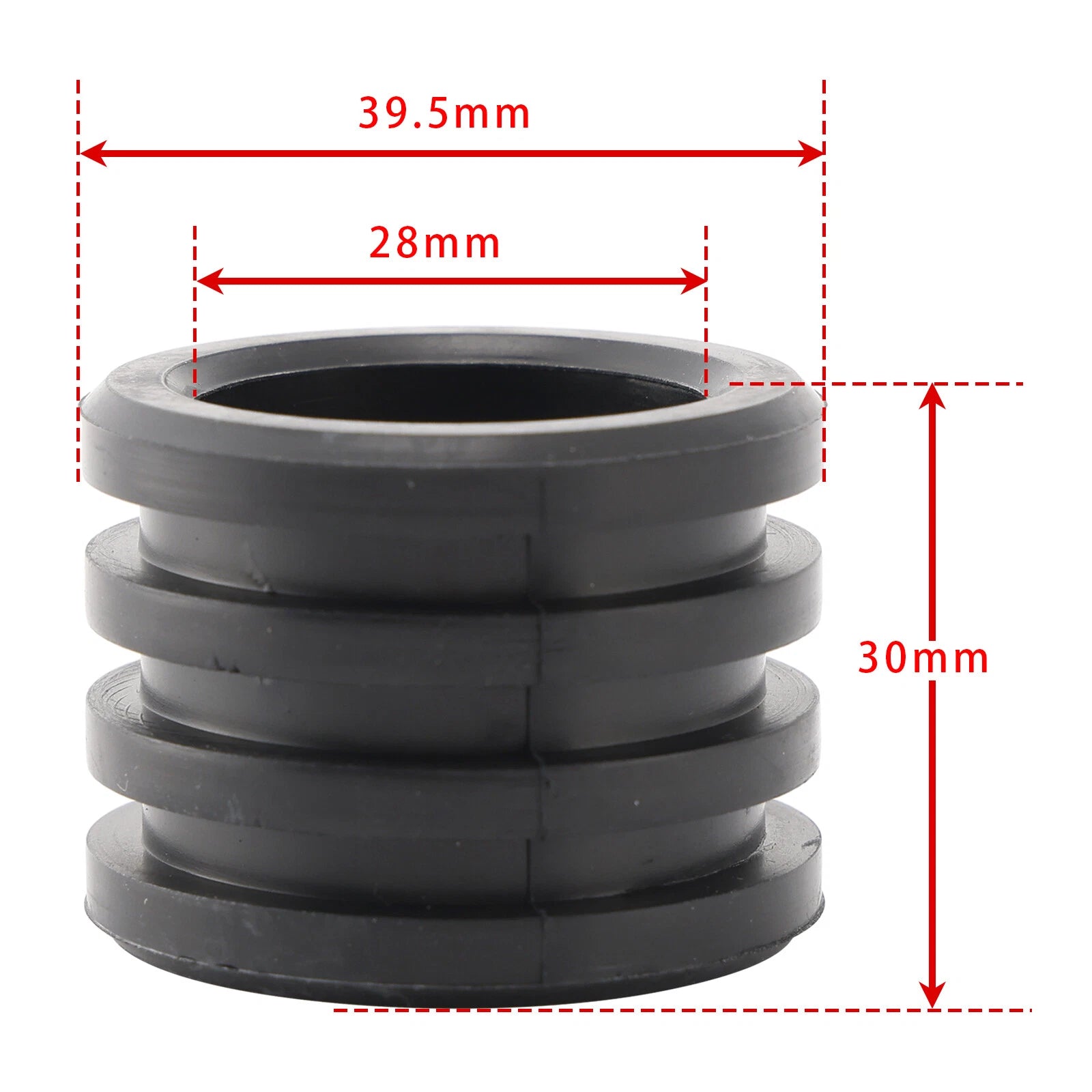 2X Exhaust Gasket for Honda CR250R (1984–2007) 18365KA4730 Rubber