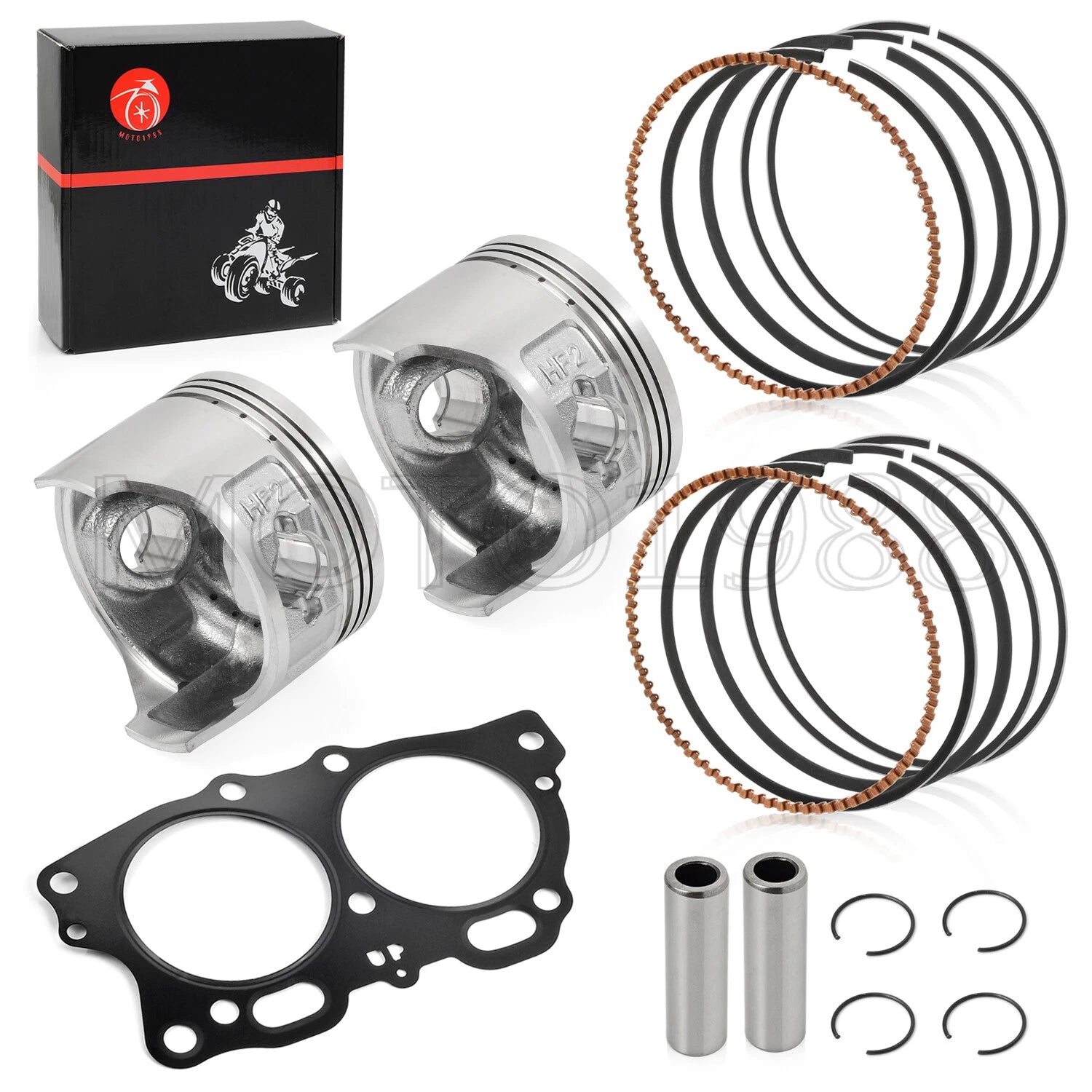 Piston Kit & Ring & Gasket for EZGO Golf Cart Robin 350cc EH35C (1996–2008)