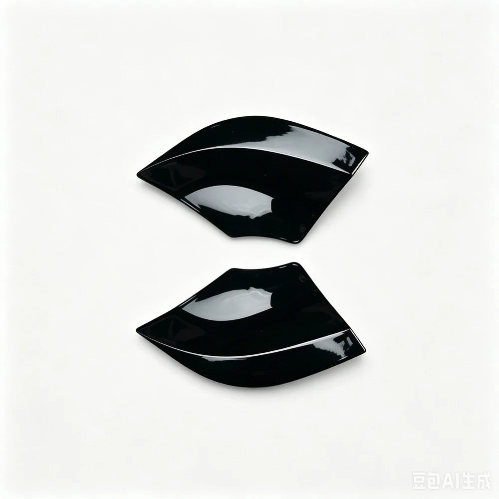 Gloss Black Rear Bumper Side Splitter Spats for Benz A-Class W176 (2012–2018)