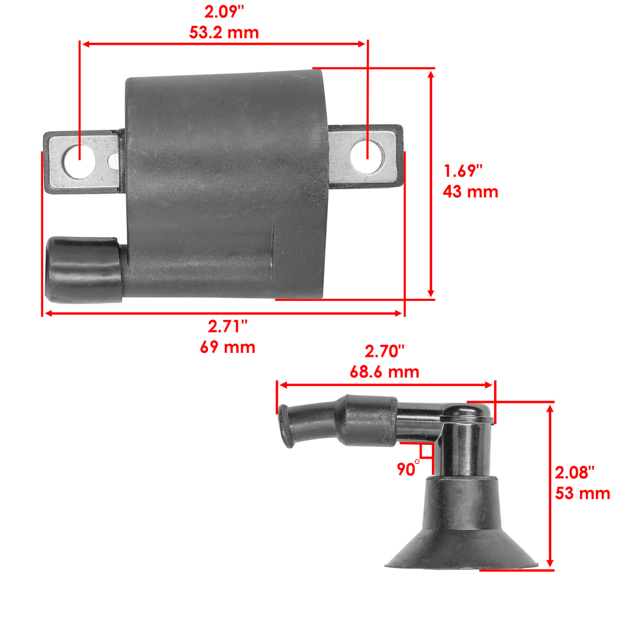 Ignition Coil Replacement for Bombardier Can Am Mini DS 50 90 (2002–2006)