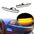 2X LED Front Side Marker Shell + Light Lamp for Ford Mustang (2010–2014)