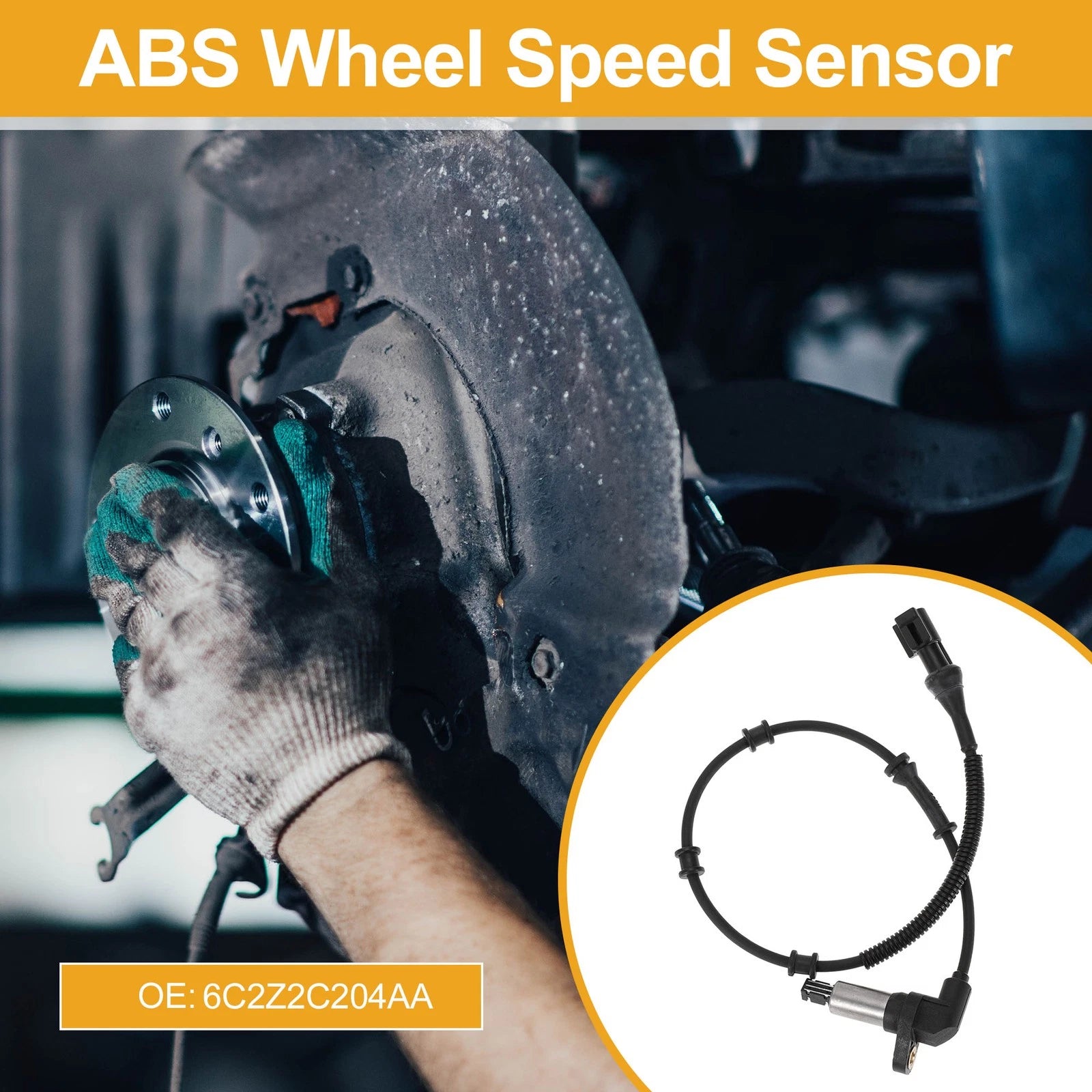 ABS Wheel Speed Sensor Front Right Replacement for Ford E-150 (2005–2014)