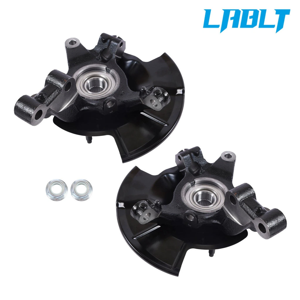 Pair Front Steering Knuckle & Wheel Bearing Hub Assembly for Ford Edge (2007–2010)