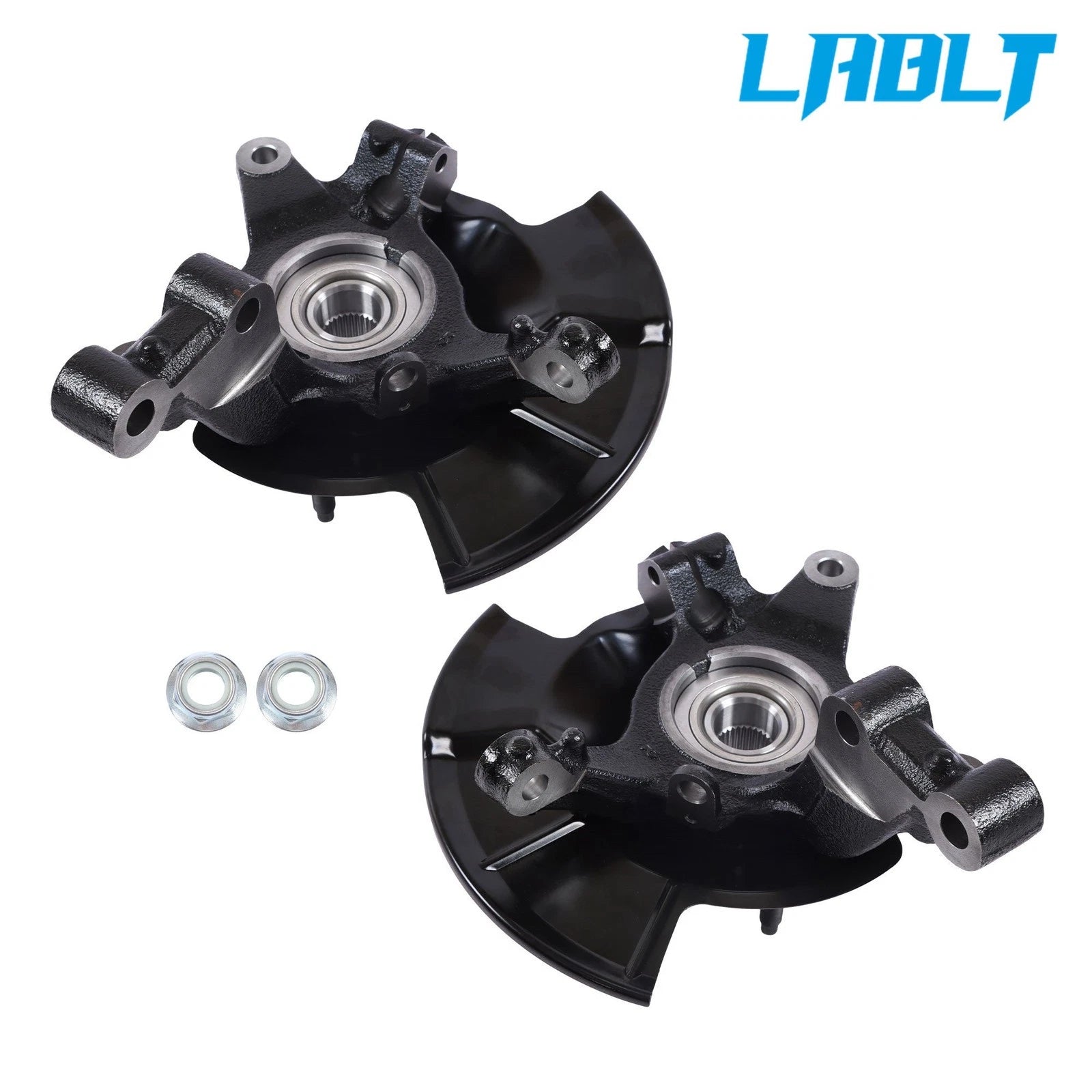 Pair Front Steering Knuckle & Wheel Bearing Hub Assembly for Ford Edge (2007–2010)
