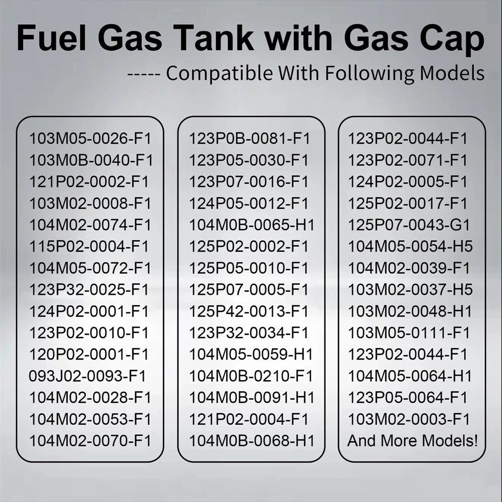Fuel Gas Tank with Cap for Briggs & Stratton (Replace 594112, 84004115)